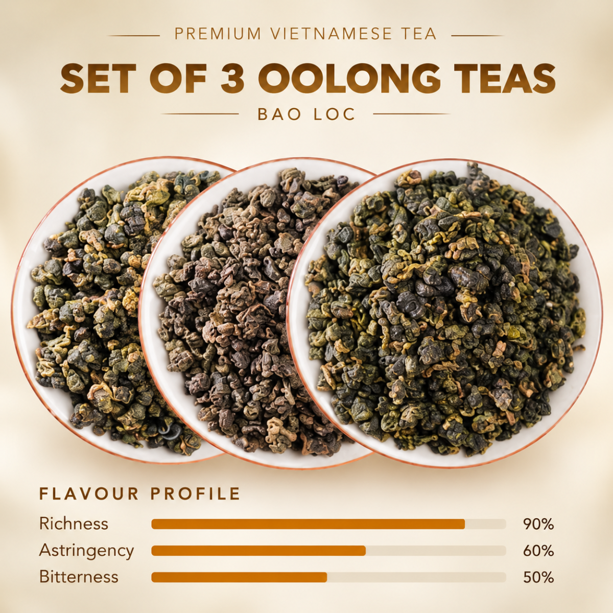 Vietnamese Oolong Tea Collection – 3 × 100g